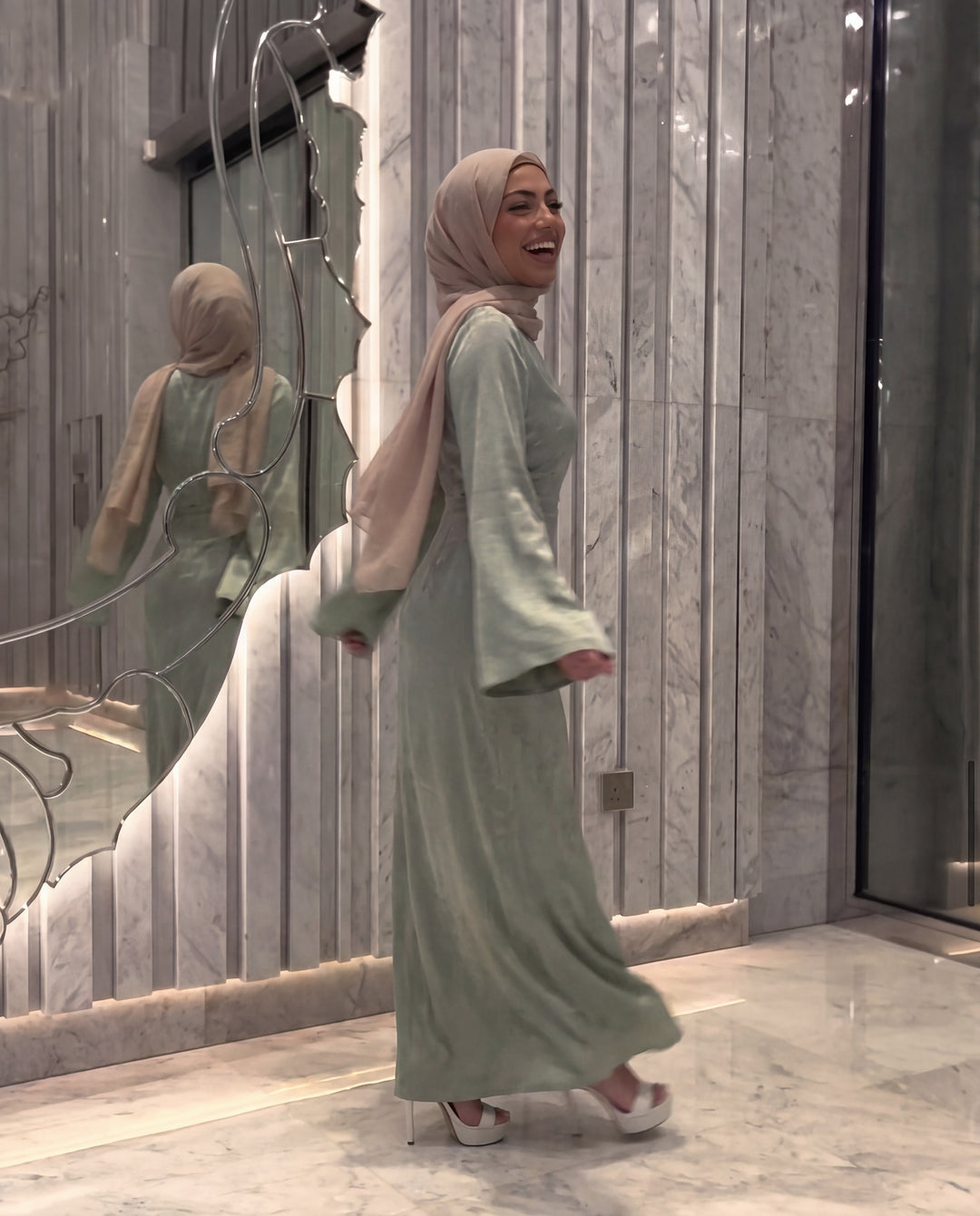 Camille - Light Green customer photo 3