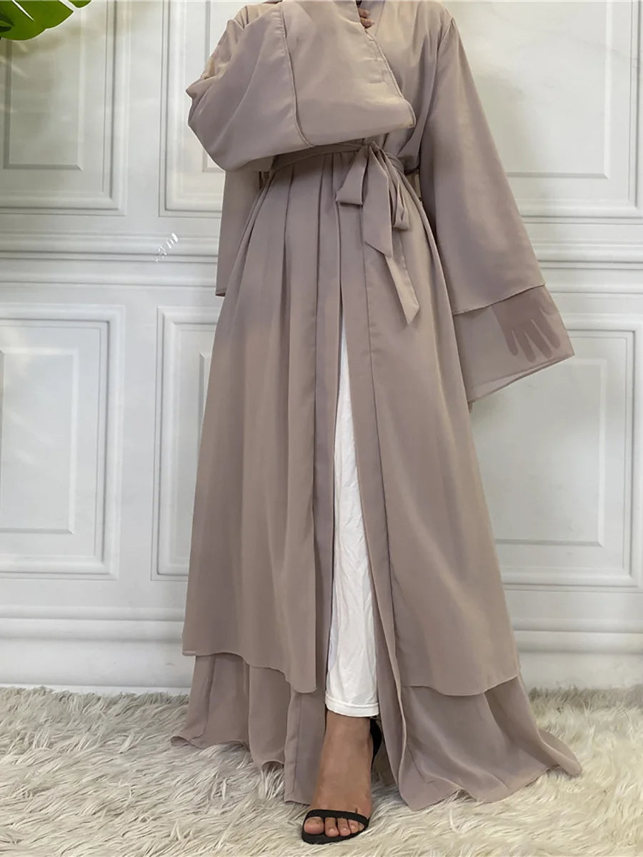 Breezy Chiffon Kimono with Wide Sleeves