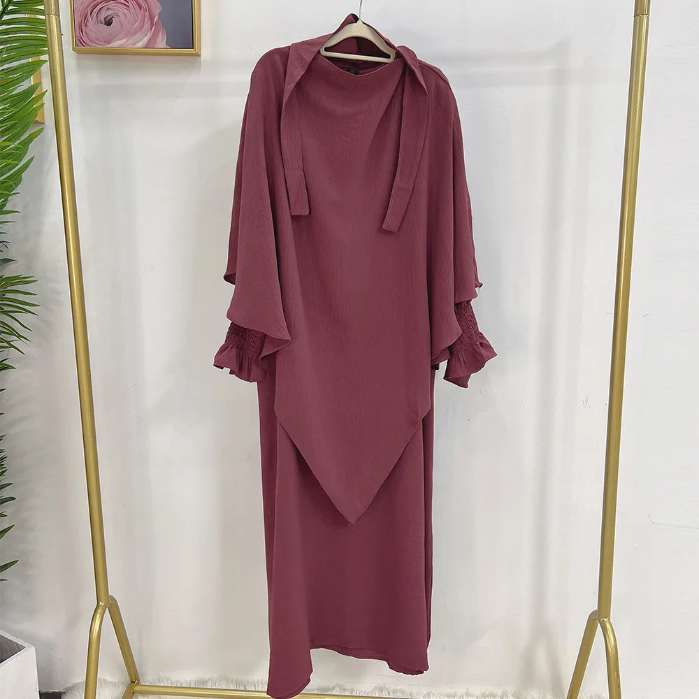 Women's Two-Piece Khimar Set