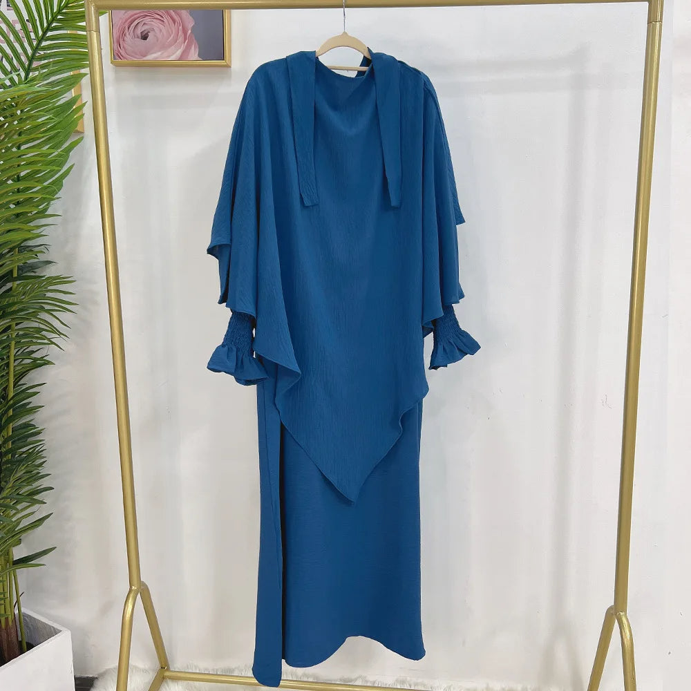 Women's Two-Piece Khimar Set