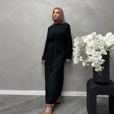 Women's Tie-Waist Abaya