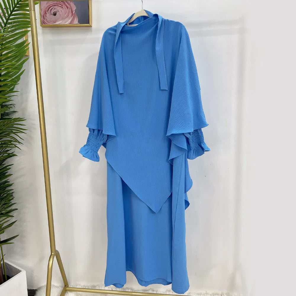 Women's Two-Piece Khimar Set