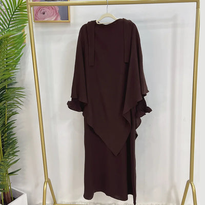 Women's Two-Piece Khimar Set