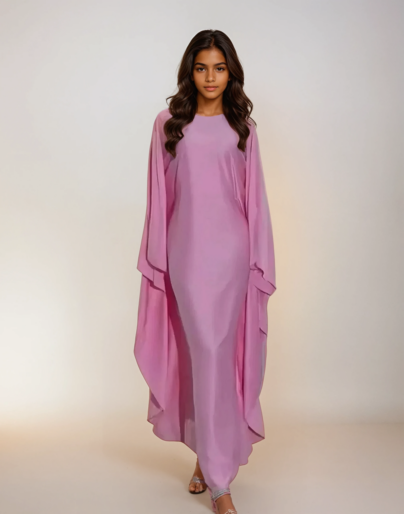 Modest satin maxi dress – Modest Satin Butterfly Dress