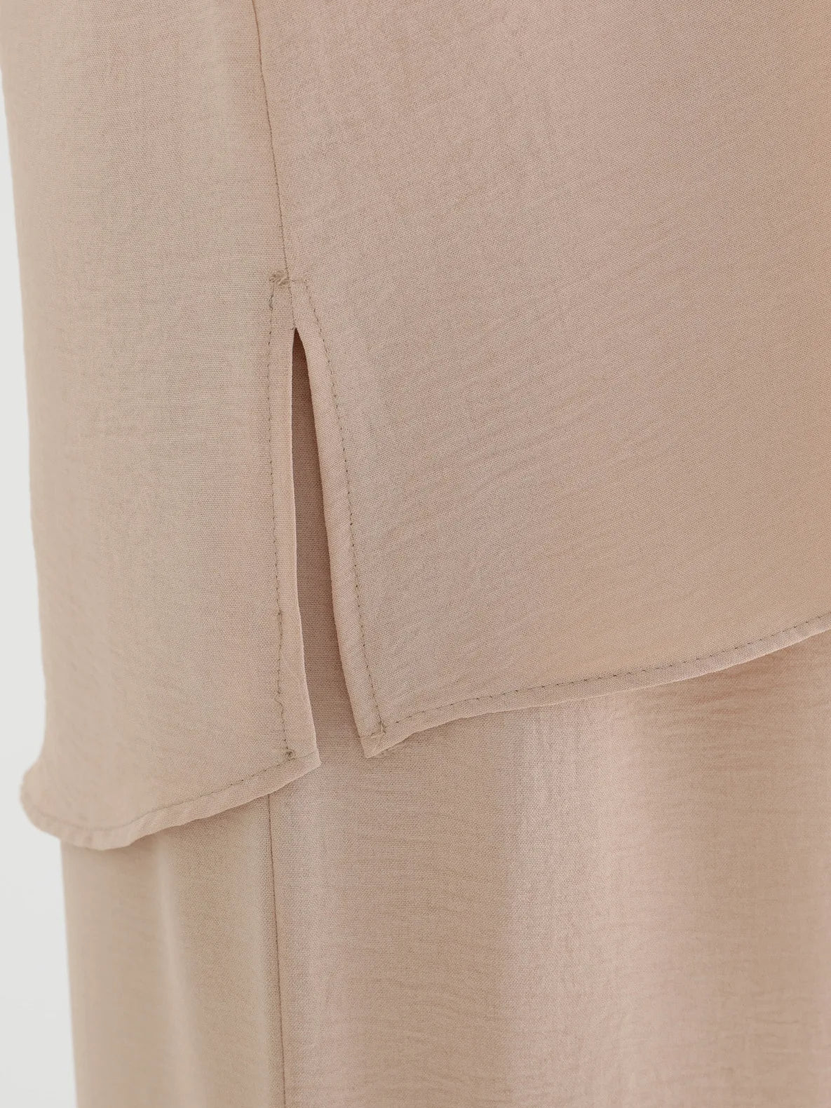 Beige Modest Two Piece set