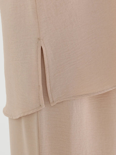 Beige Modest Two Piece set