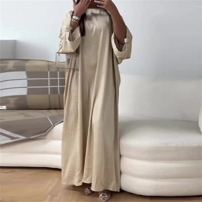 Women's Striped Evening Abaya