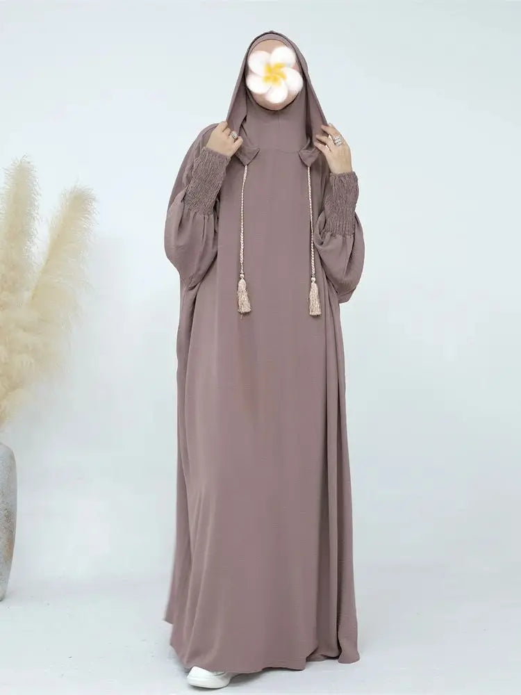 Modest Dress with Integrated Hijab