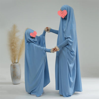 Mom and Daughter One-Piece Khimar, Prayer garment