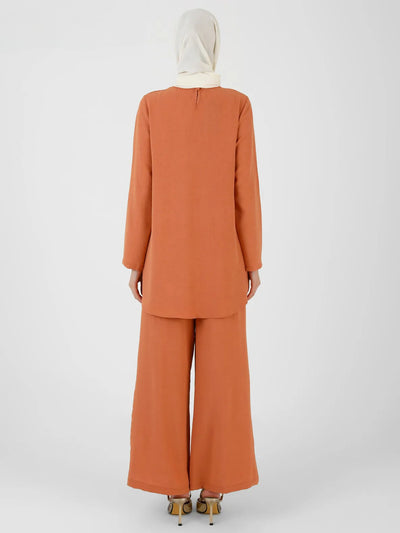 Orange Modest Two Piece Set