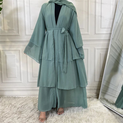 Elegant Chiffon Layered Kimono