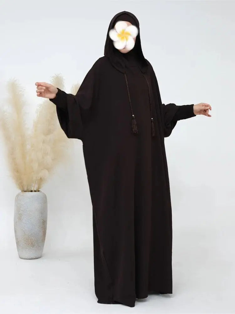 Modest Dress with Integrated Hijab