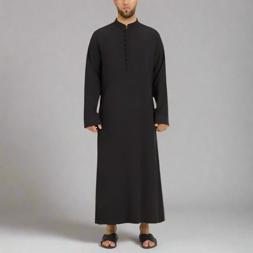 Black Formal Plain Thobe