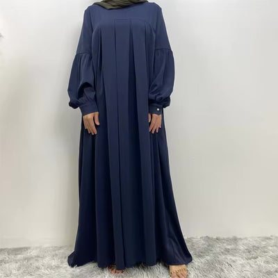 Classic Pleated Abaya Dress