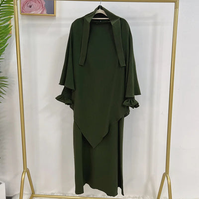 Women's Two-Piece Khimar Set