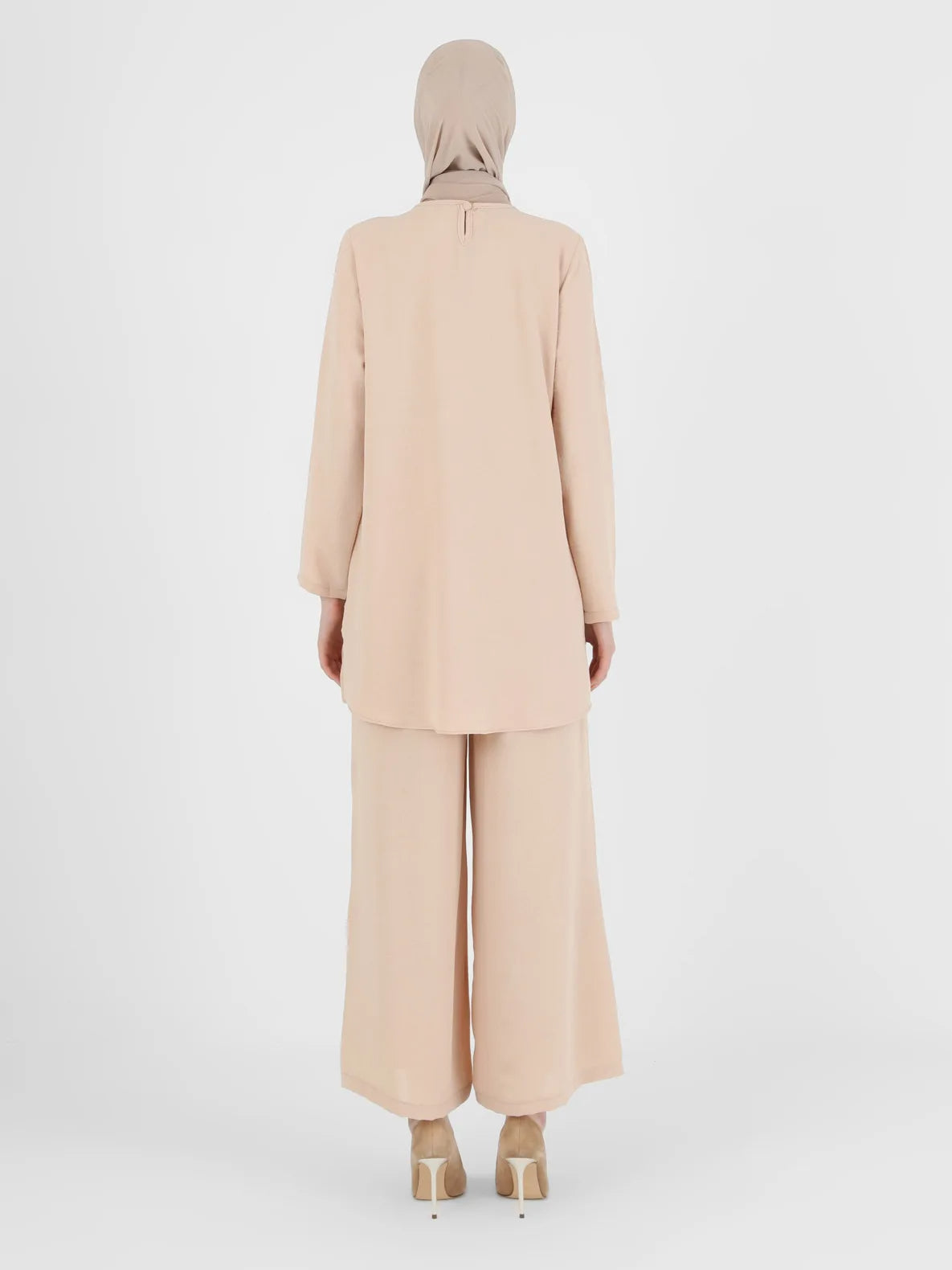 Beige Modest Two Piece set