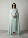Modest Chiffon Maxi Dress - Evening Dress - Mint