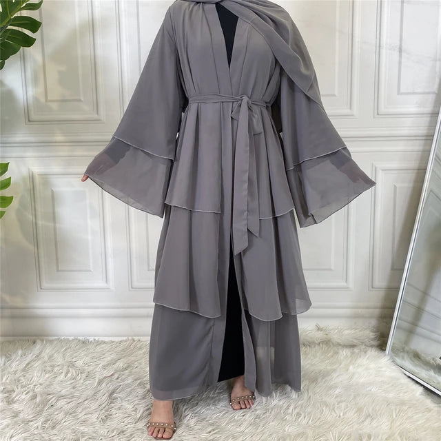 Elegant Chiffon Layered Kimono