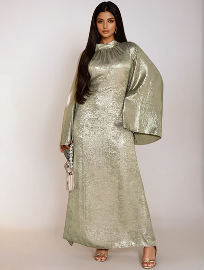 Light Green Elegance Abaya Dress