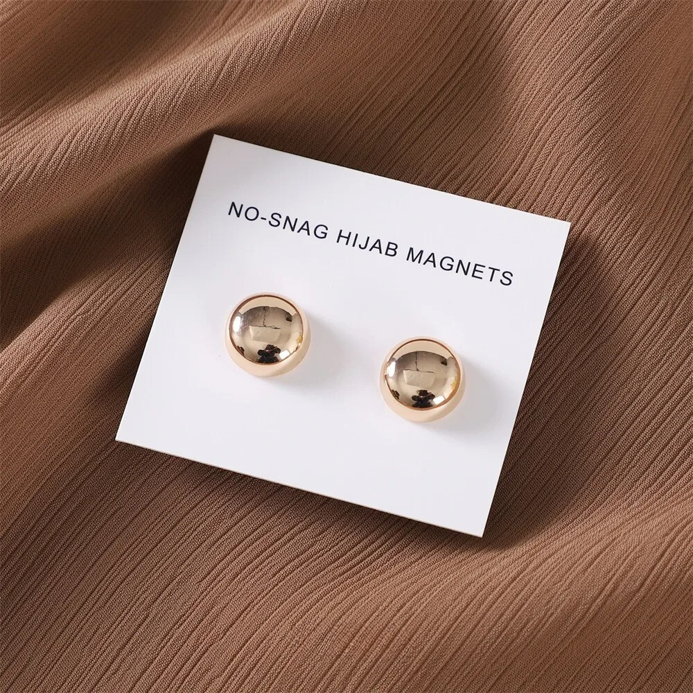 Hijab Pins Magnets Gold Chrome