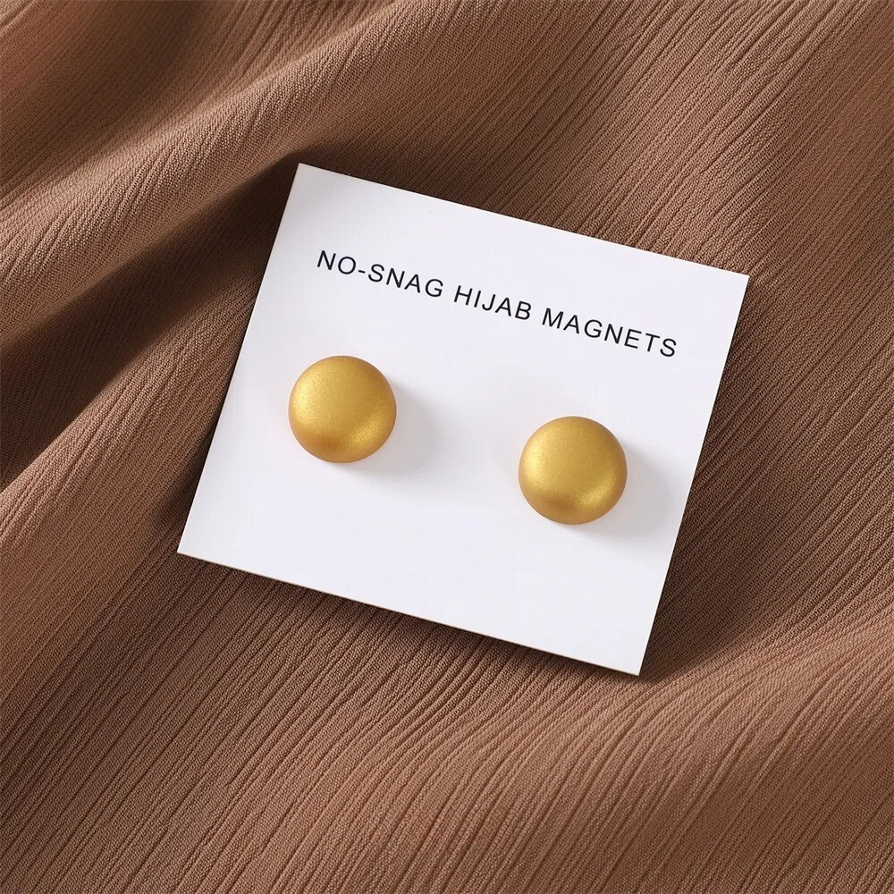 Hijab Pins Magnets Matte Gold