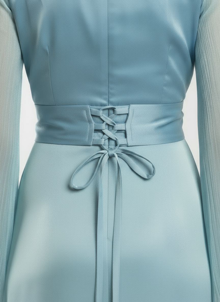 Modest Luxe Satin Gown