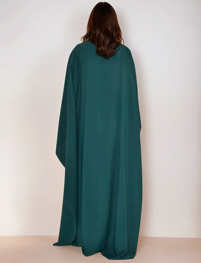 Modest Batwing Sleeve Maxi Dress