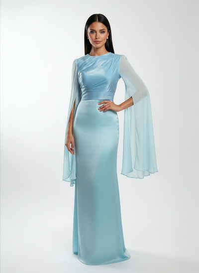 Modest Luxe Satin Gown