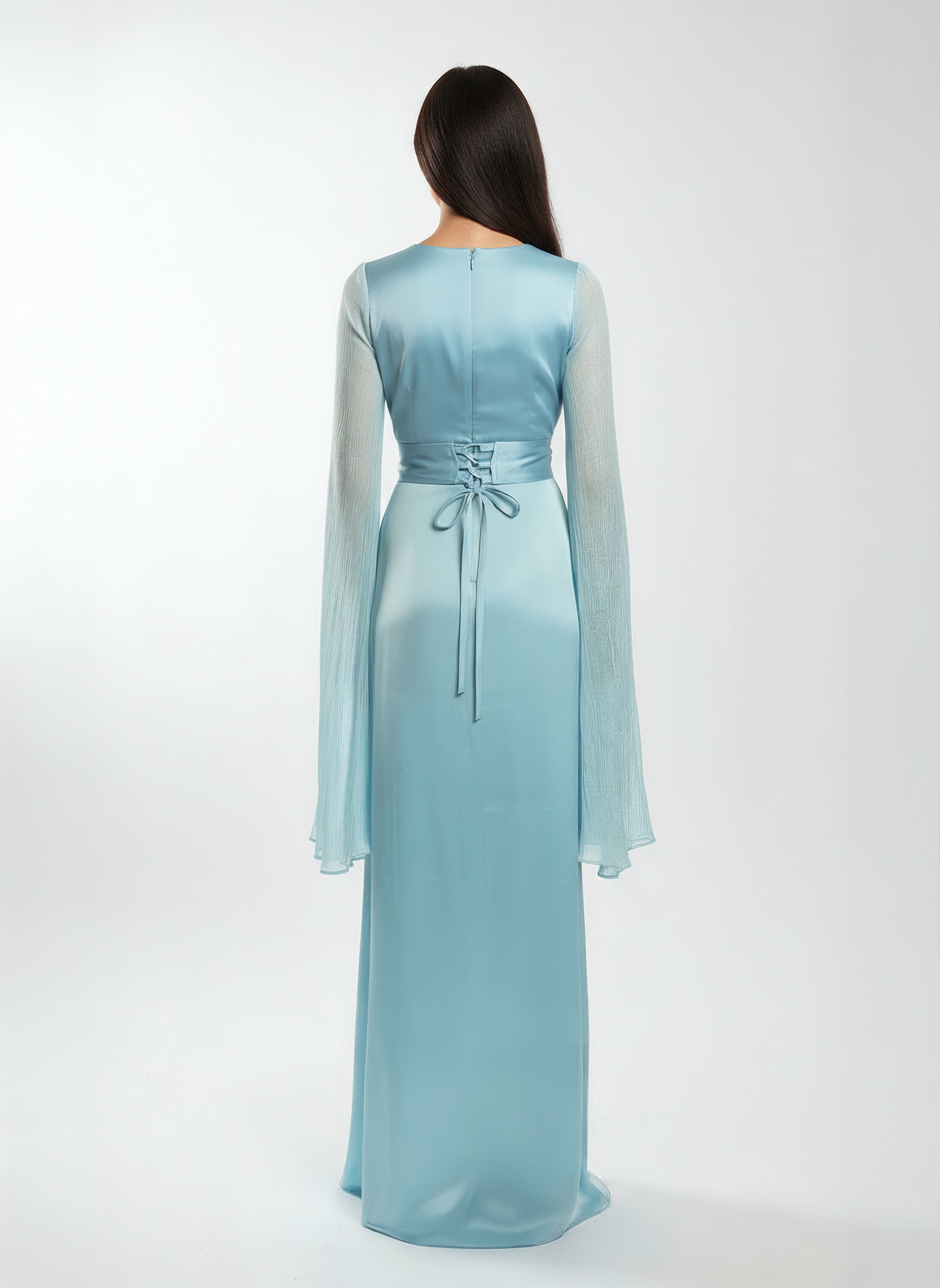 Modest Luxe Satin Gown