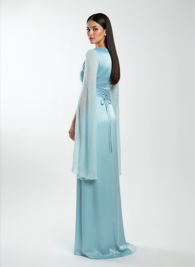 Modest Luxe Satin Gown