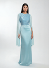 Modest Luxe Satin Gown