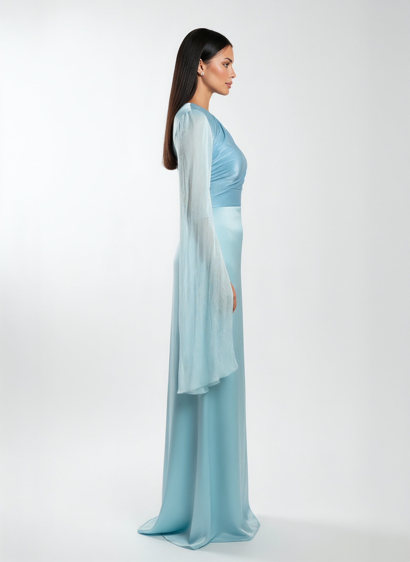 Modest Luxe Satin Gown