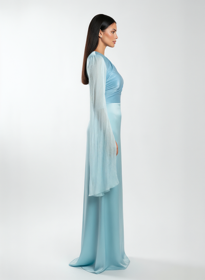 Modest Luxe Satin Gown