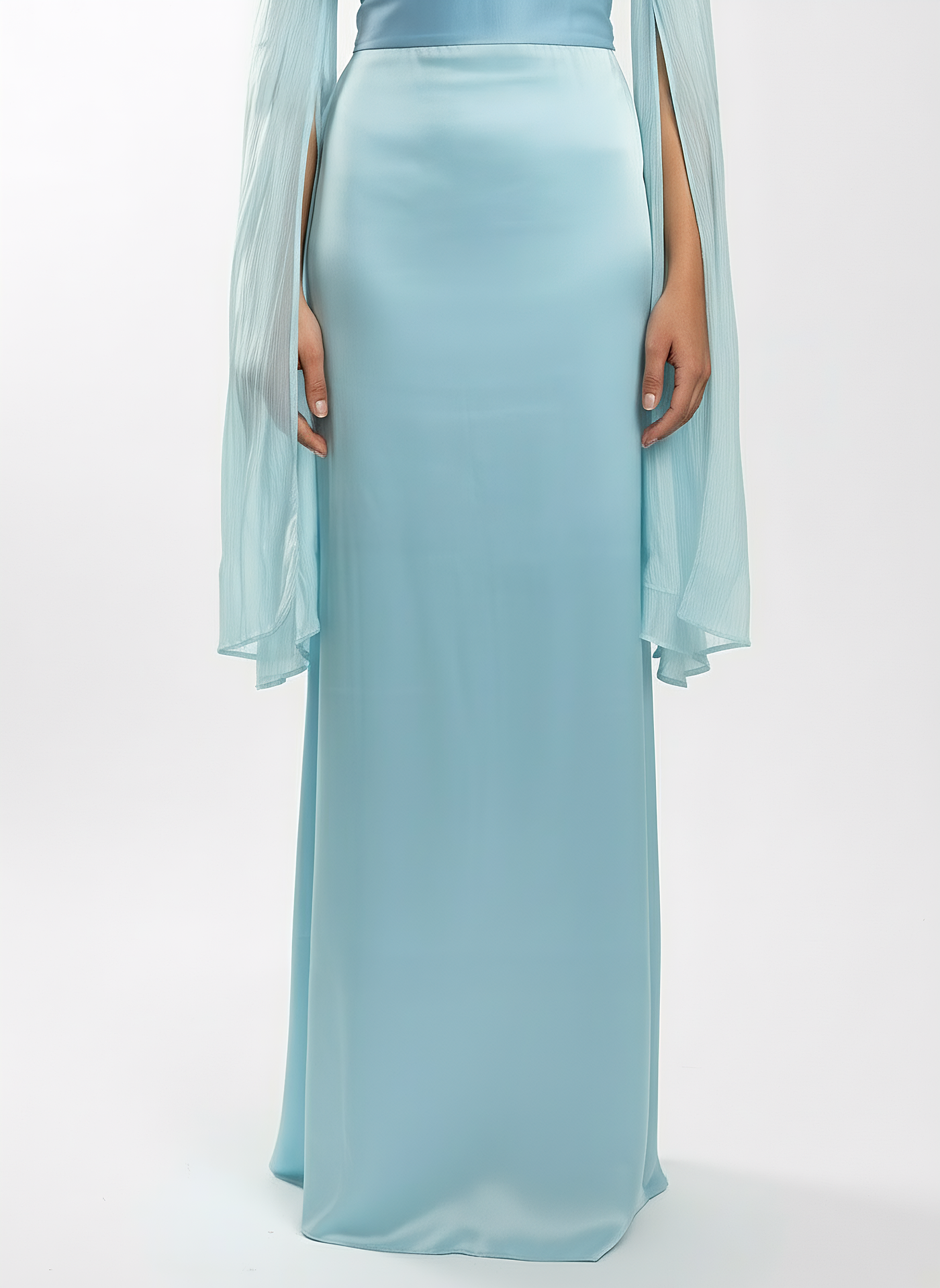 Modest Luxe Satin Gown