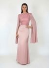 Modest Luxe Satin Gown