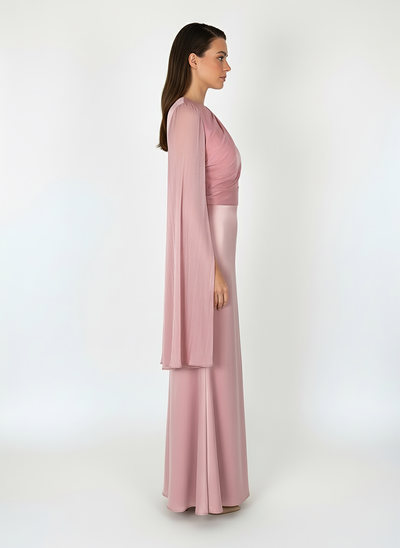 Modest Luxe Satin Gown