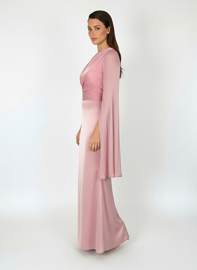 Modest Luxe Satin Gown