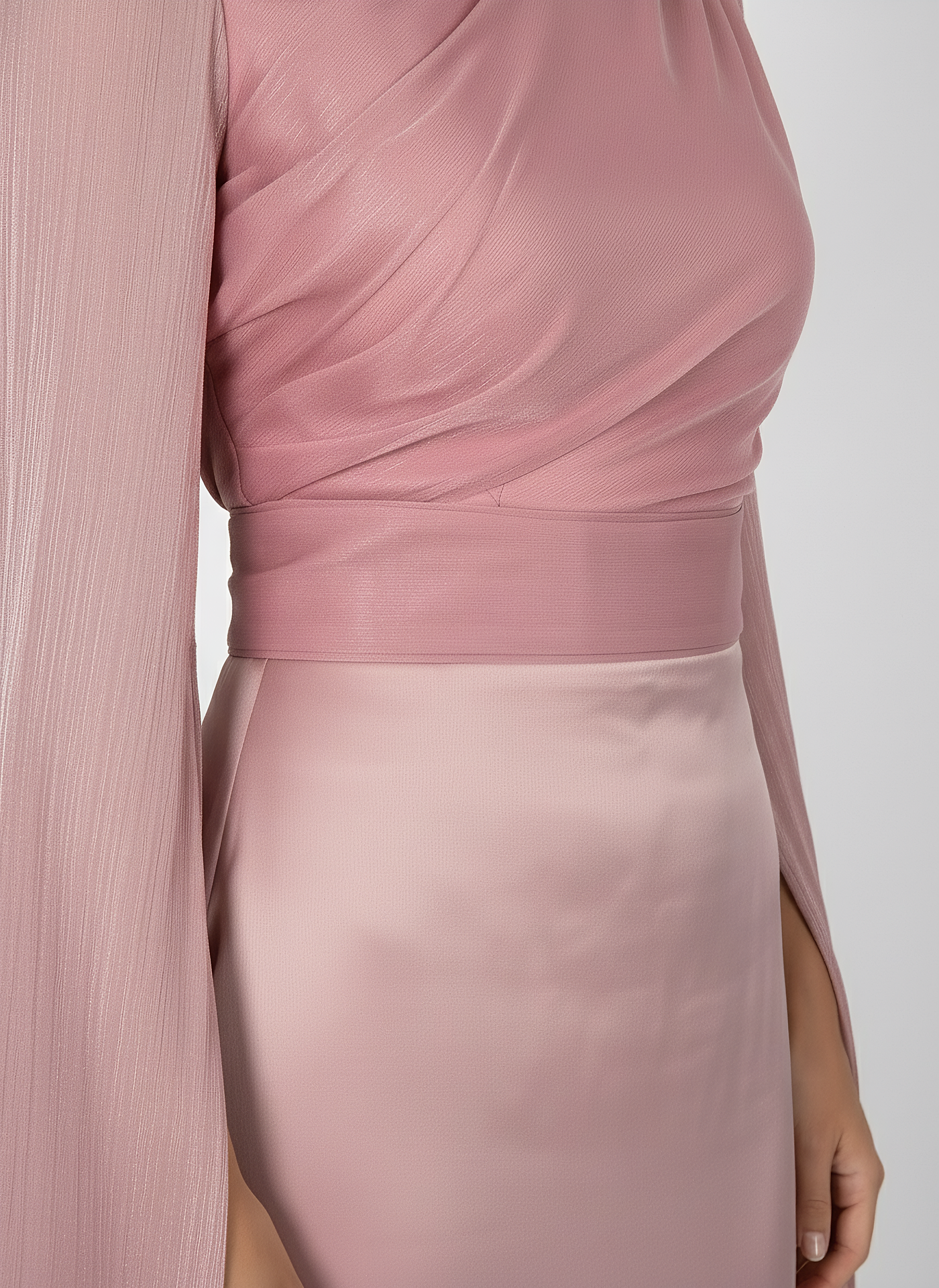 Modest Luxe Satin Gown