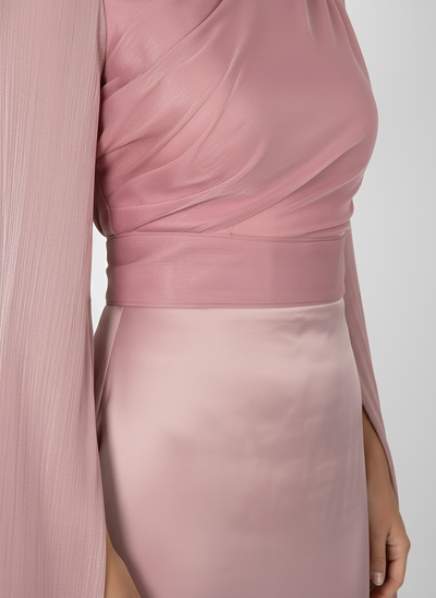 Modest Luxe Satin Gown