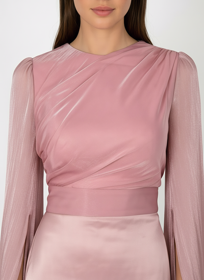 Modest Luxe Satin Gown