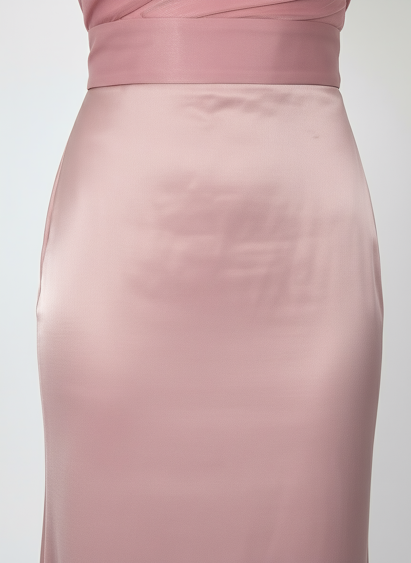 Modest Luxe Satin Gown