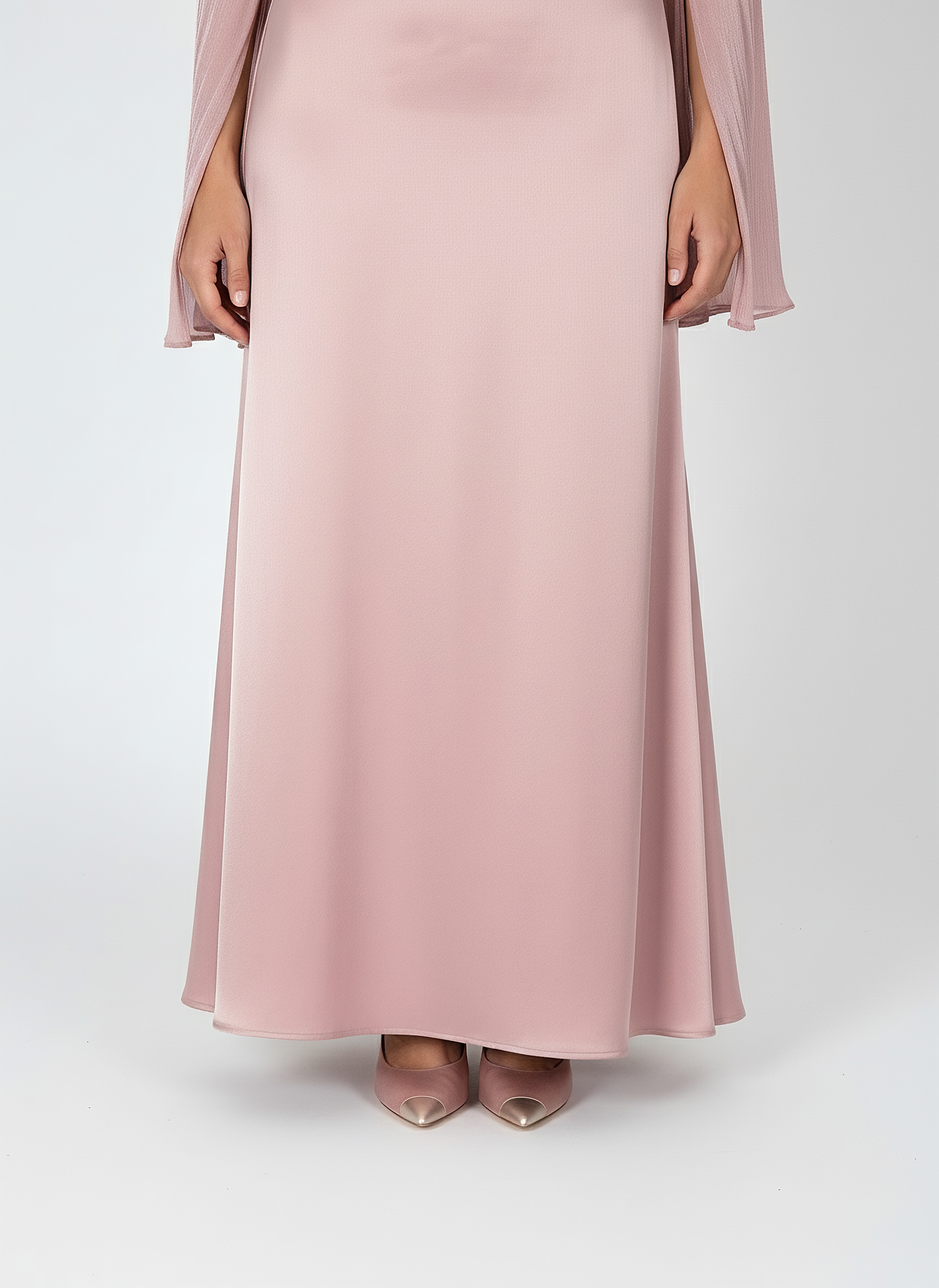 Modest Luxe Satin Gown