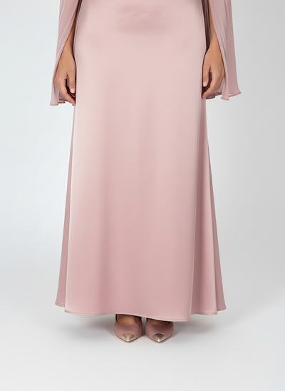 Modest Luxe Satin Gown