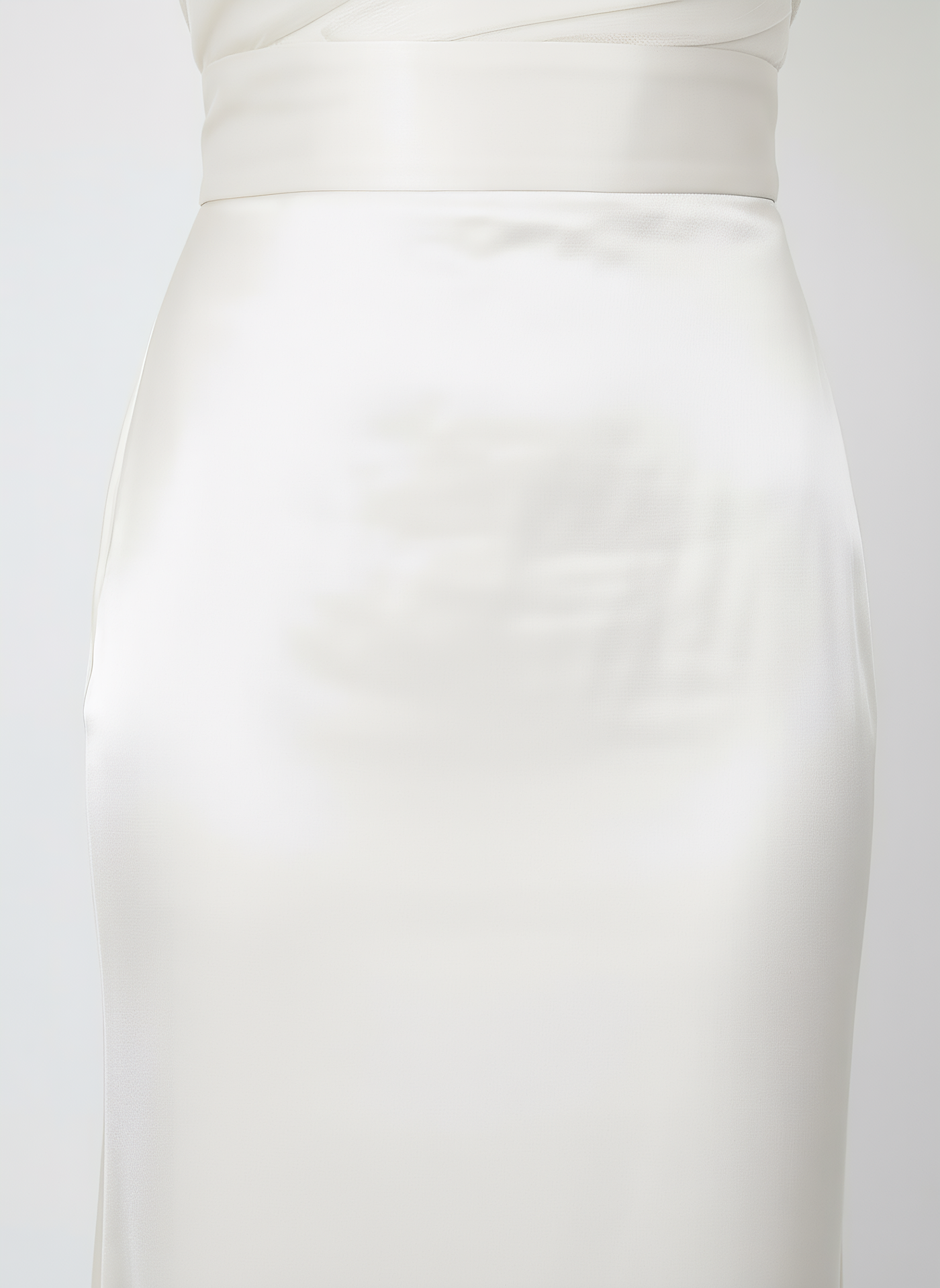 Modest Luxe Satin Gown