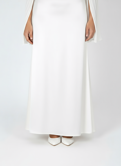 Modest Luxe Satin Gown