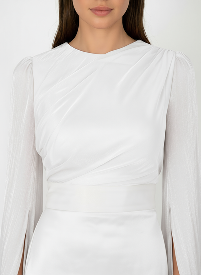 Modest Luxe Satin Gown