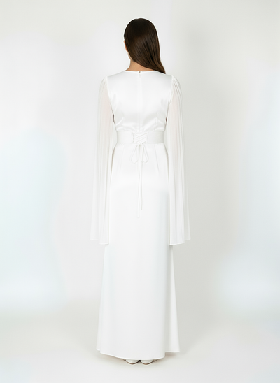 Modest Luxe Satin Gown