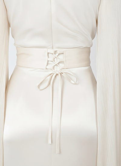 Modest Luxe Satin Gown