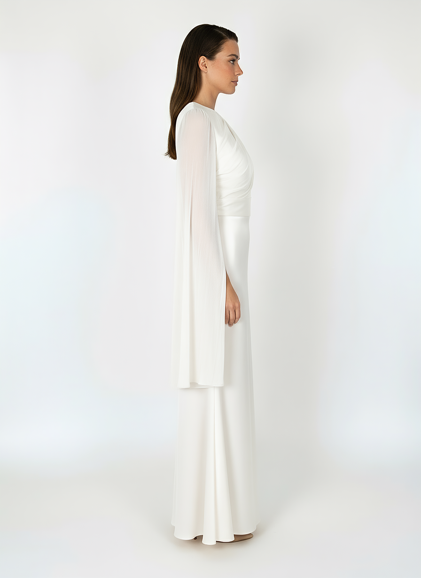Modest Luxe Satin Gown