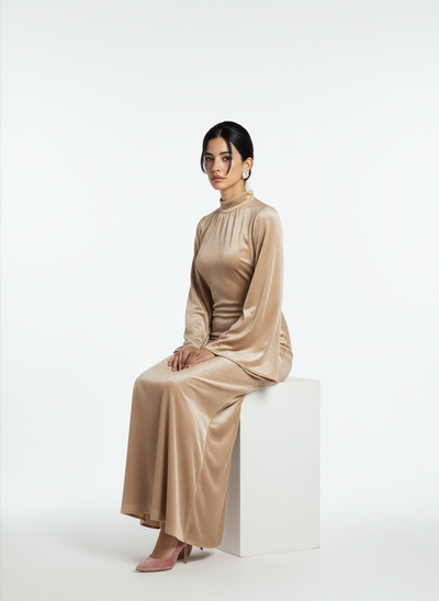 Velvet Elegance Abaya Dress